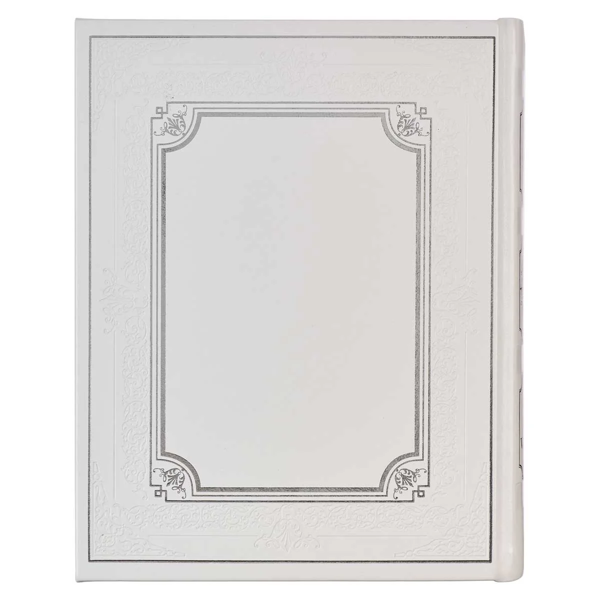 KJV White Faux Leather Family Bible Double Column Format - Image 2