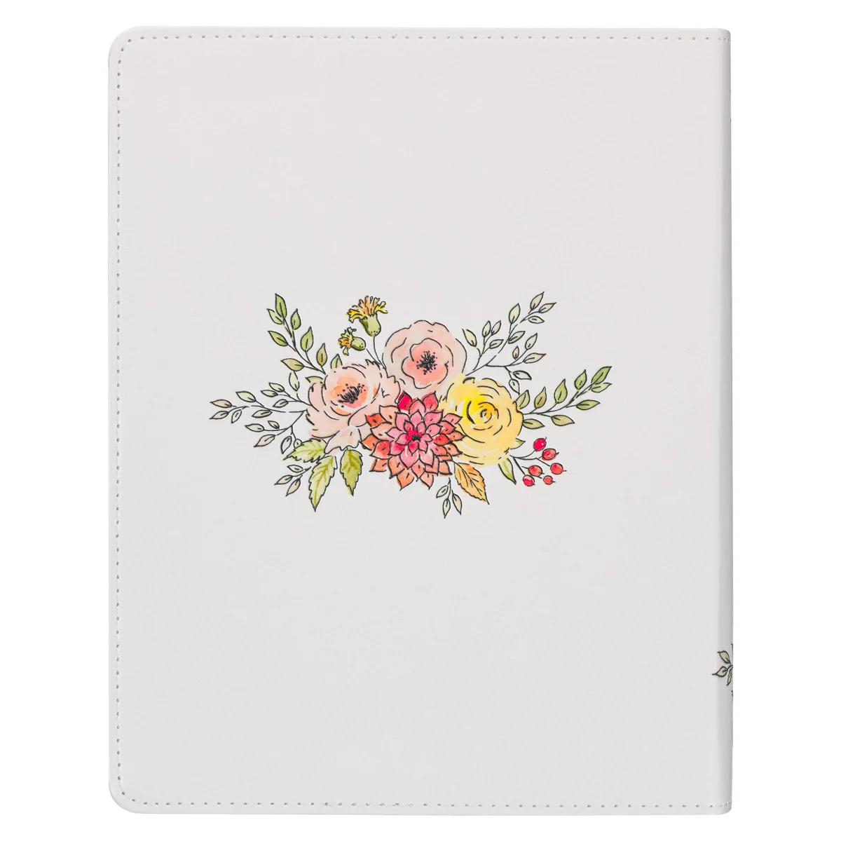 KJV White Floral Faux Leather Flexcover My Creative Bible - Image 2