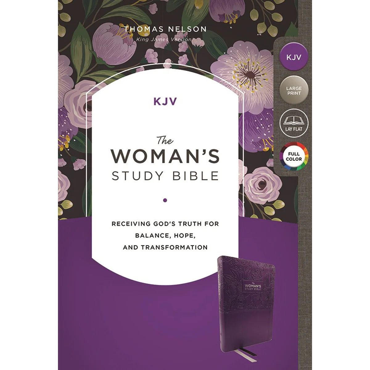 KJV Woman's Study Bible Purple Comfort Print (Imitation Leather) - Image 2