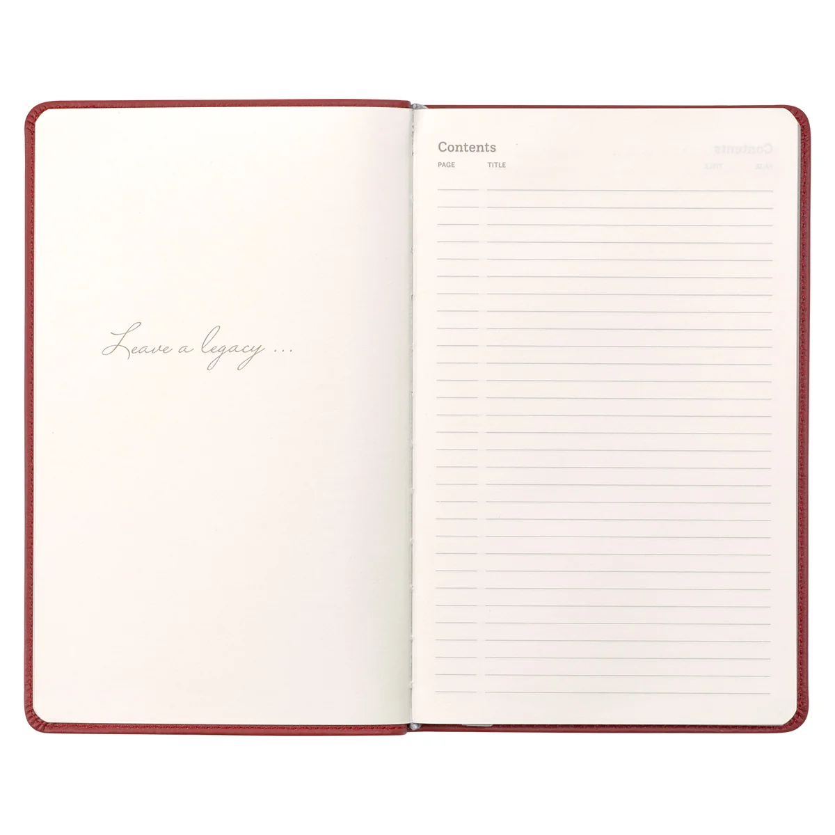 Leatherpress Britannica Red Large Genuine African Leather Journal - Image 4