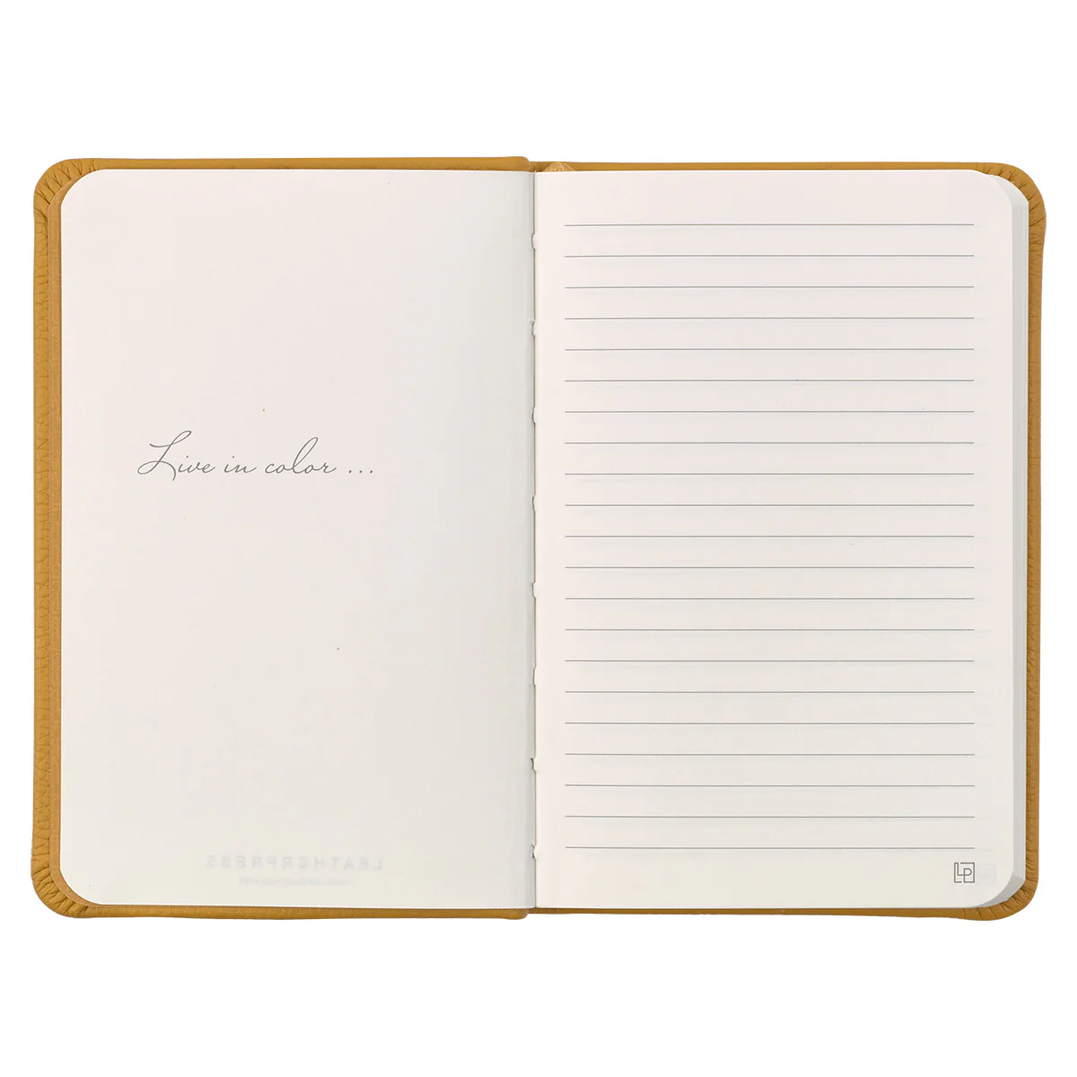 Leatherpress Butter Yellow Genuine African Leather Notebook - Image 4