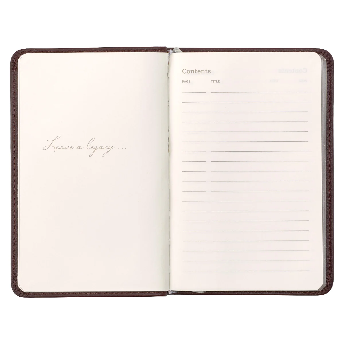 Leatherpress Cacao Brown Genuine African Leather Pocket Journal - Image 4