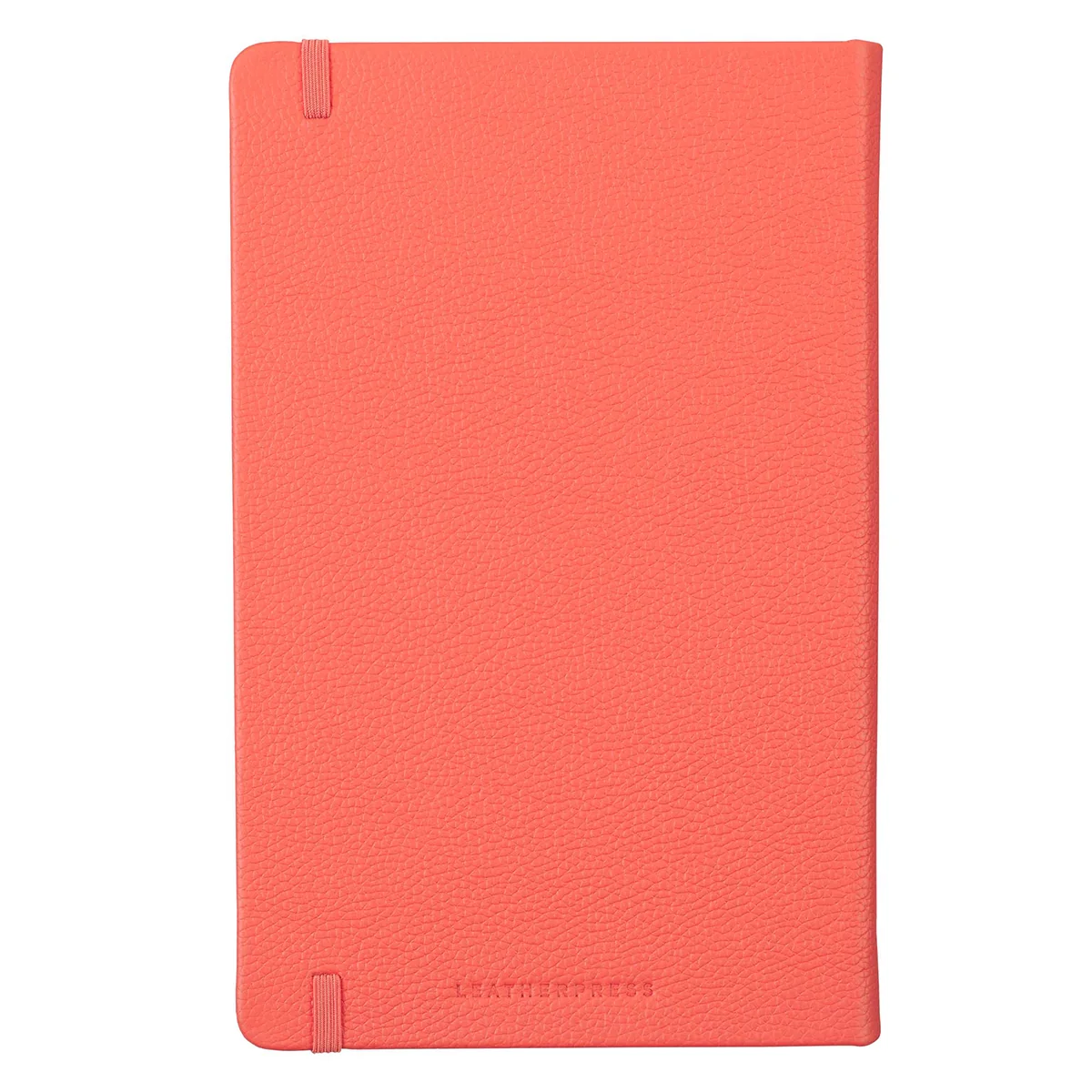 Leatherpress Coral Red Genuine African Leather Notebook - Image 2