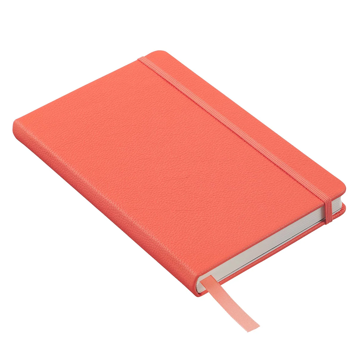 Leatherpress Coral Red Genuine African Leather Notebook - Image 3