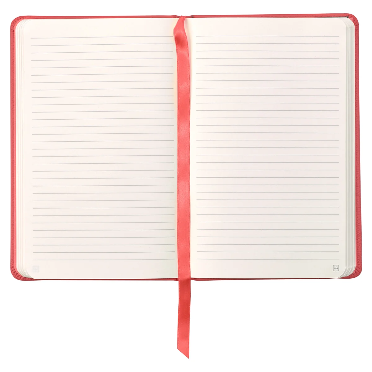 Leatherpress Coral Red Genuine African Leather Notebook - Image 5