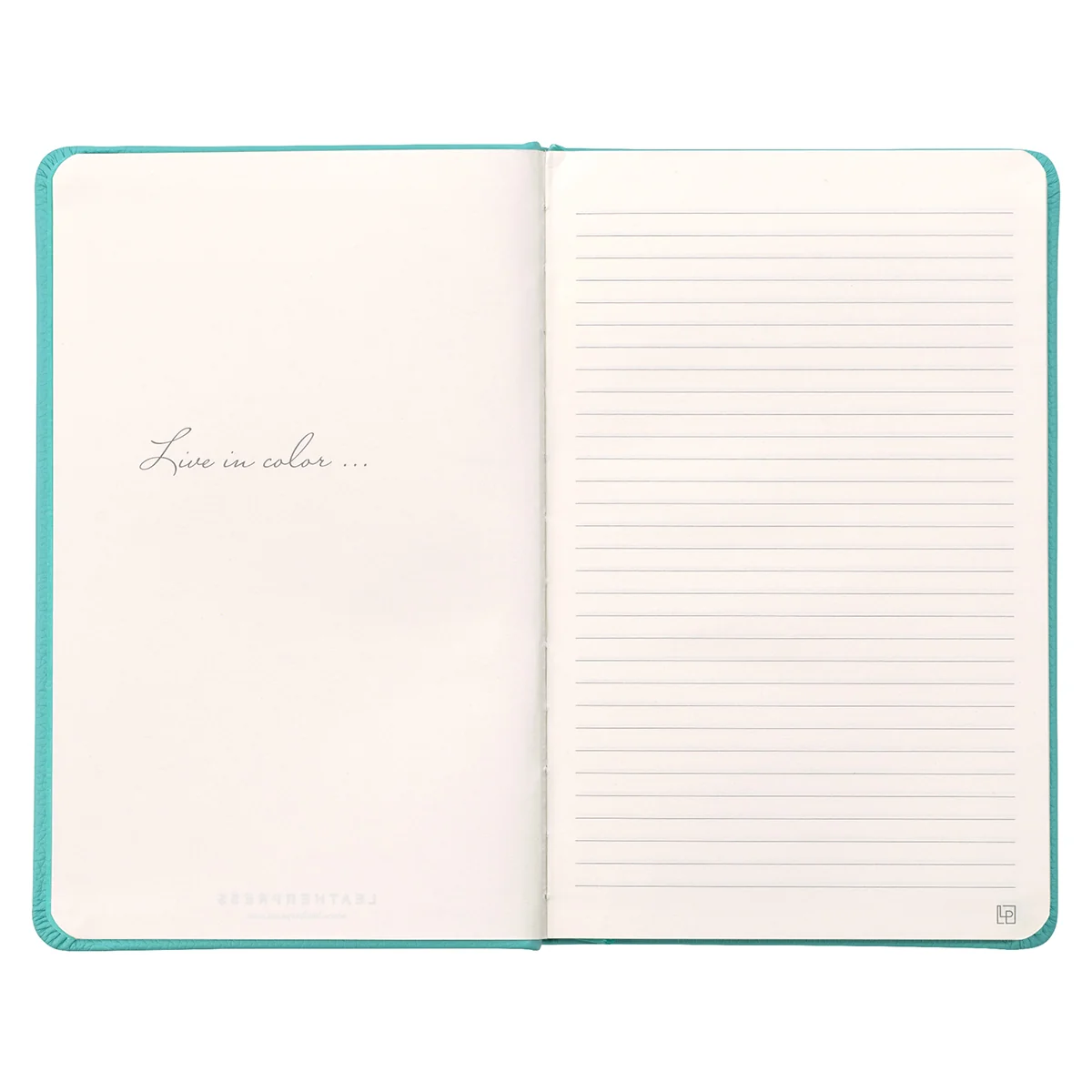 Leatherpress Reef Blue Genuine African Leather Notebook - Image 4