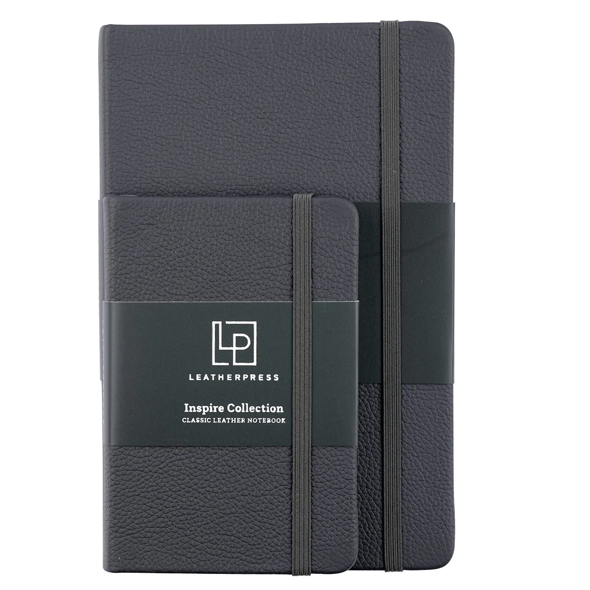 Leatherpress Twilight Grey Genuine African Leather Notebook - Image 2