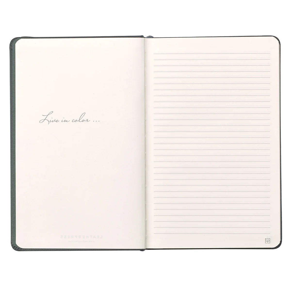Leatherpress Twilight Grey Genuine African Leather Notebook - Image 3