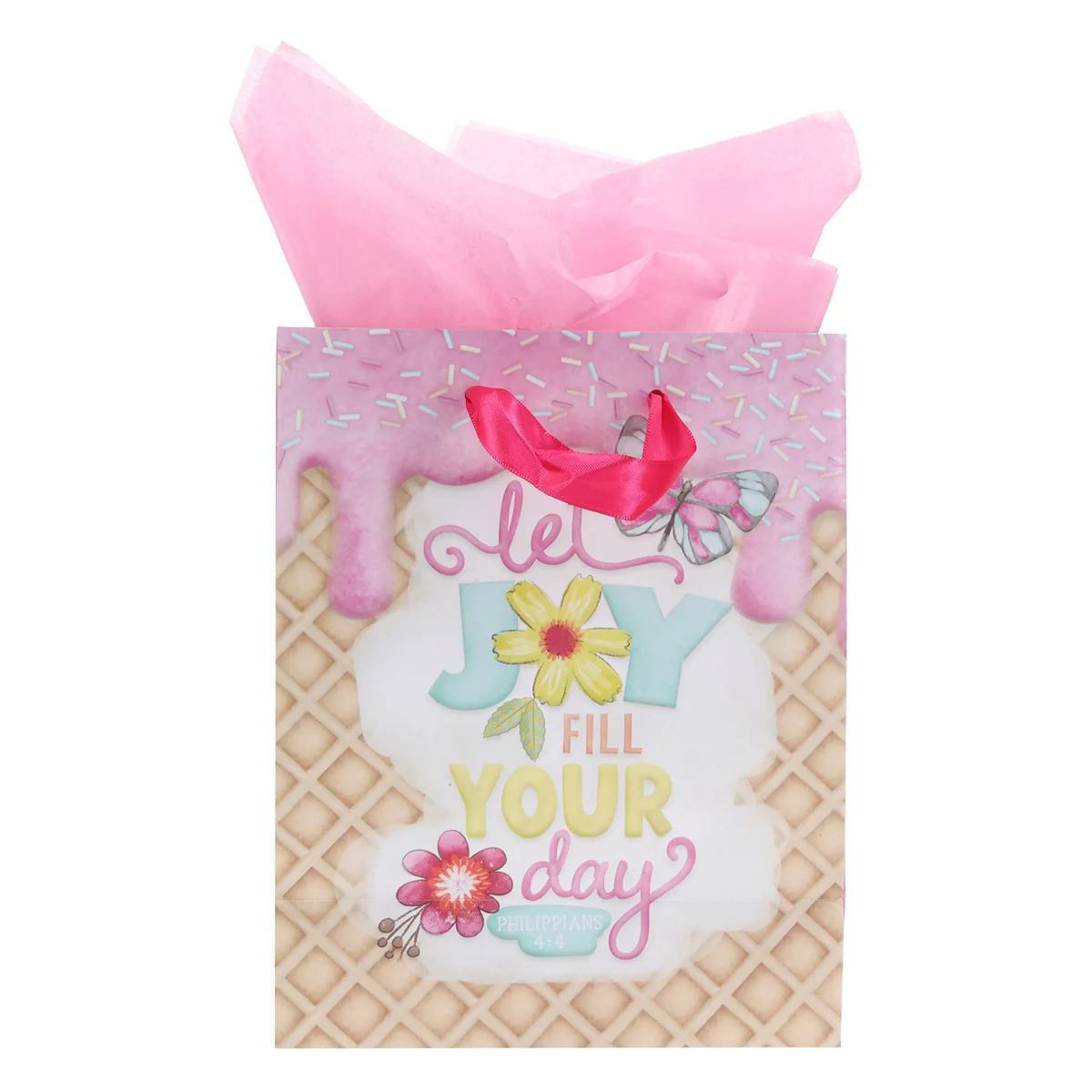 Let Joy Fill Your Day Medium Gift Bag with Gift Tag - Image 2