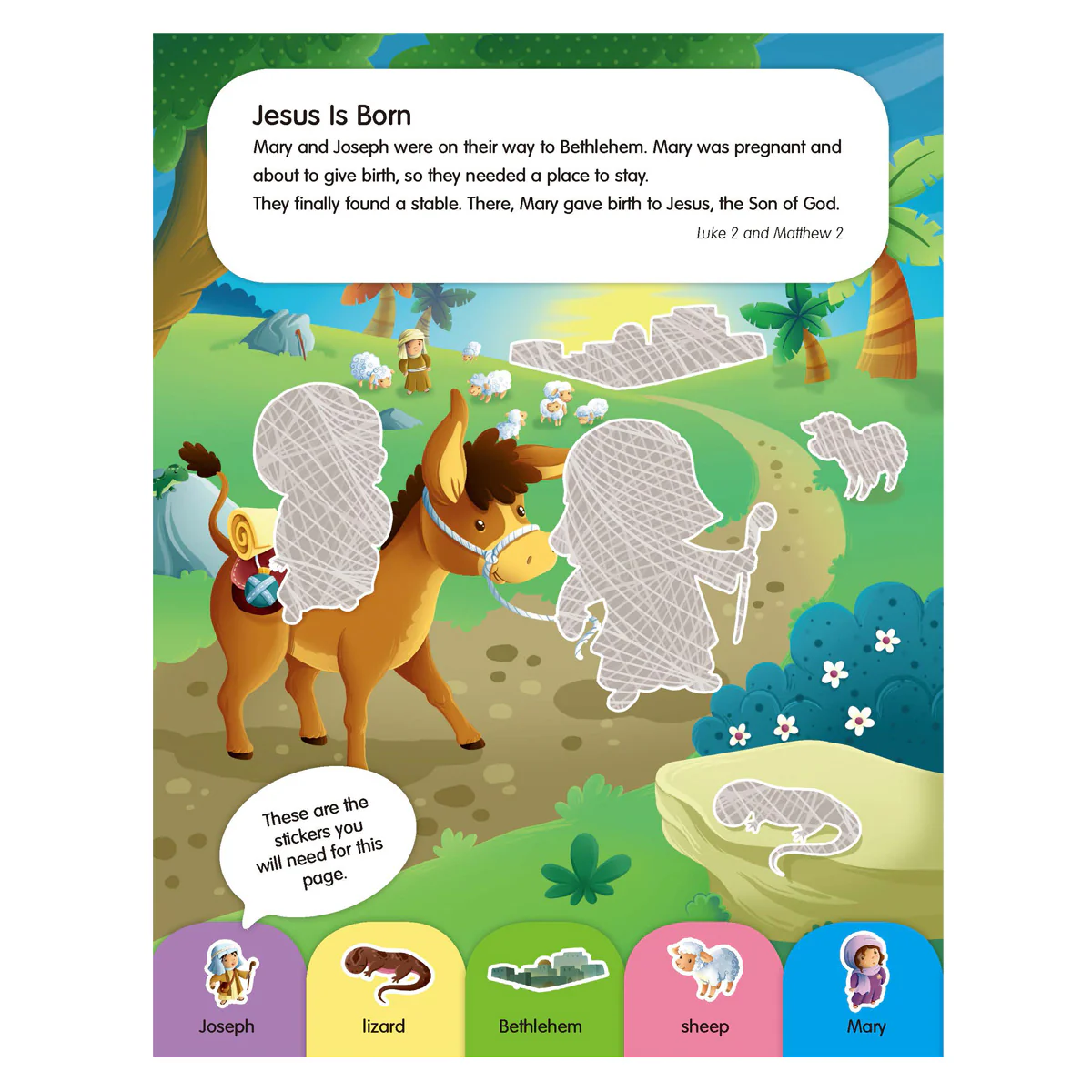 Life of Jesus - Sparkly Sticker Bible (Paperback) - Image 4