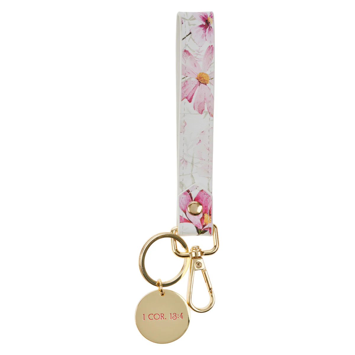 Love Faux Leather Wristlet Keychain with Charm - Image 2