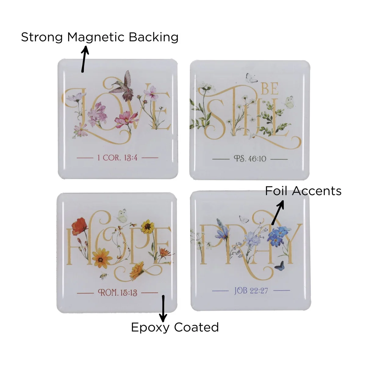 Love Hope Pray Be Still Four-Piece Magnetic Set - Image 5