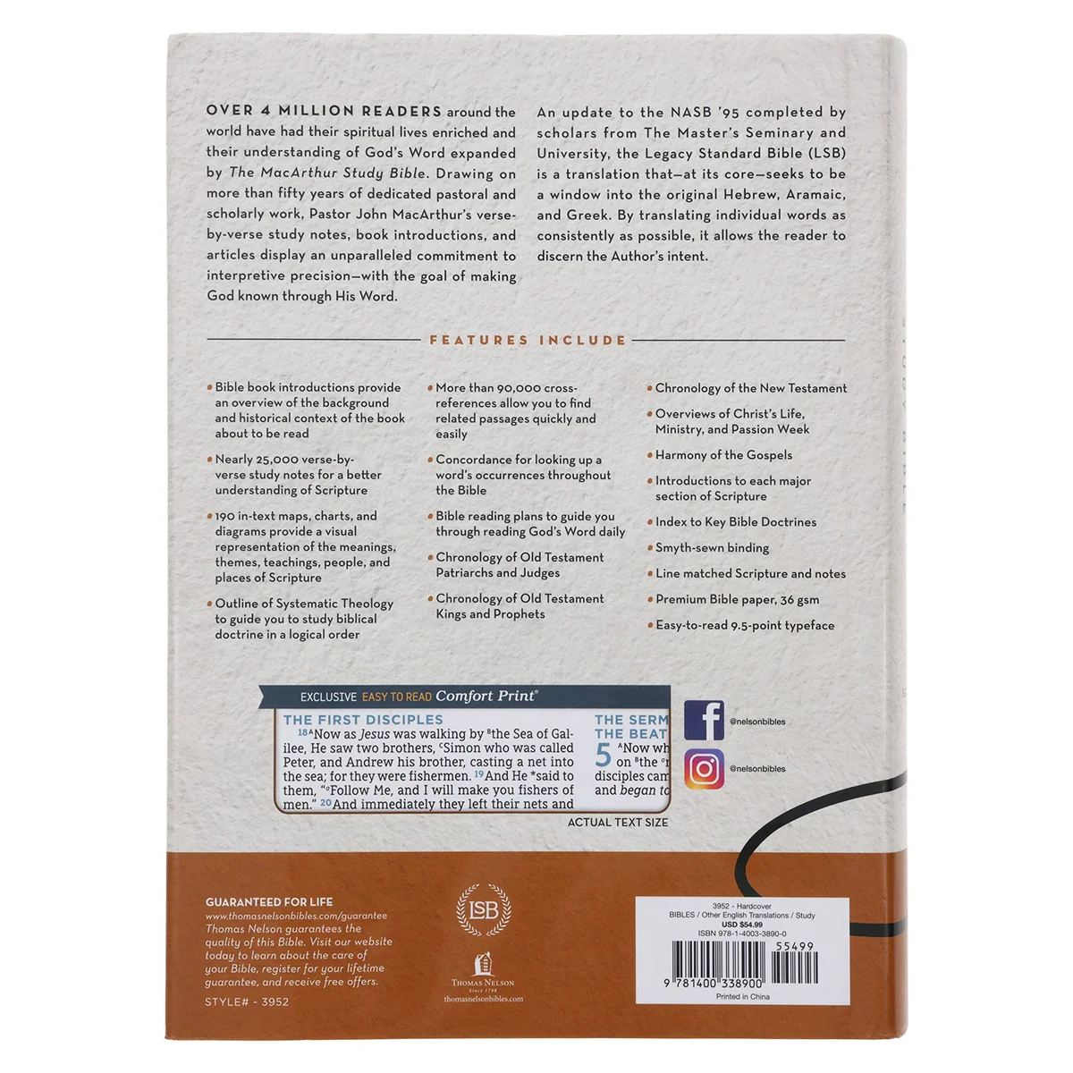 LSB Hardcover MacArthur Study Bible 2nd Edition Comfort Print - Image 2