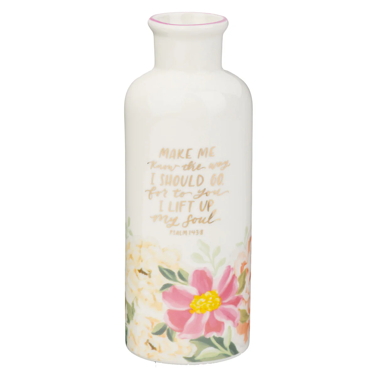 Make Me Know the Way I Should Go for to You I Lift up My Soul Ceramic Flower Vase