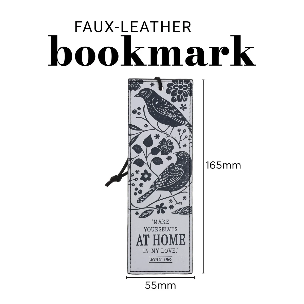 Make Yourself at Home in My Love Faux Leather Bookmark - Image 4