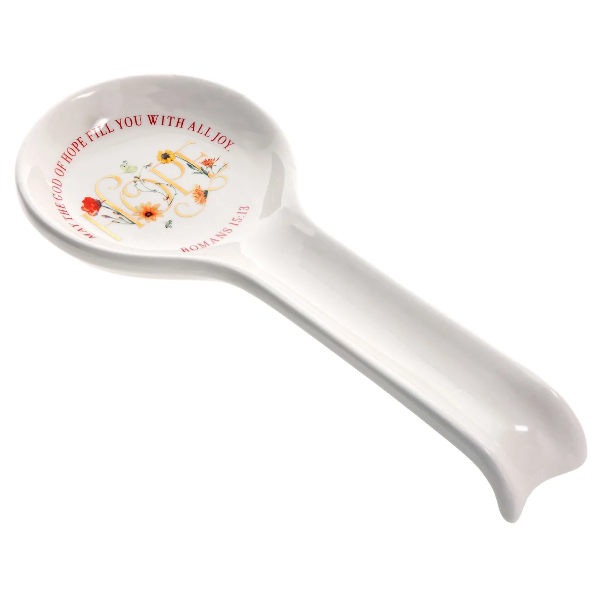 May the God of Hope Fill You with All Joy Ceramic Spoon Rest - Image 2