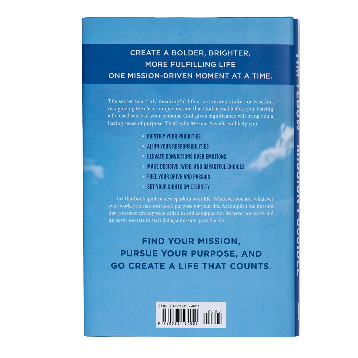 Mission Possible: Go Create A Life That Counts (Hardcover) - Image 2