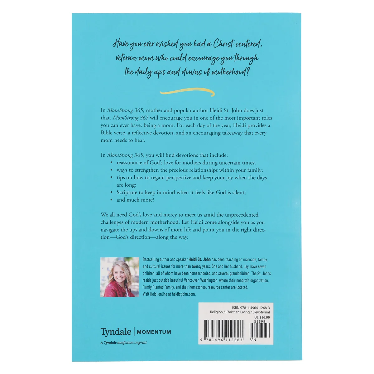 Momstrong 365: A Daily Devotional To Encourage And Empower Everyday Moms (Paperback) - Image 2