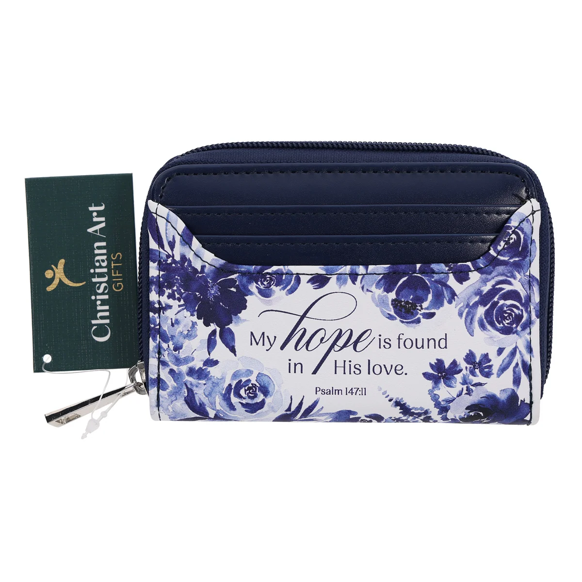 My Hope Is Found in His Love Faux Leather Woman's Wallet - Image 3