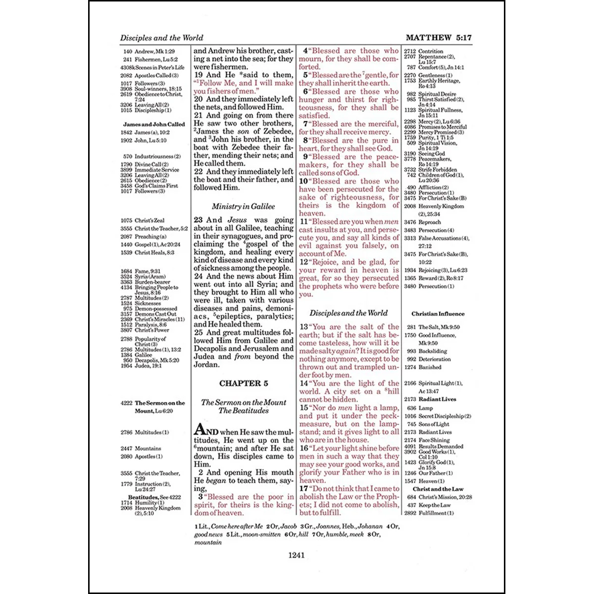 NASB (1977) Thompson Chain-Reference Red Letter Bible (Hardcover) - Image 4