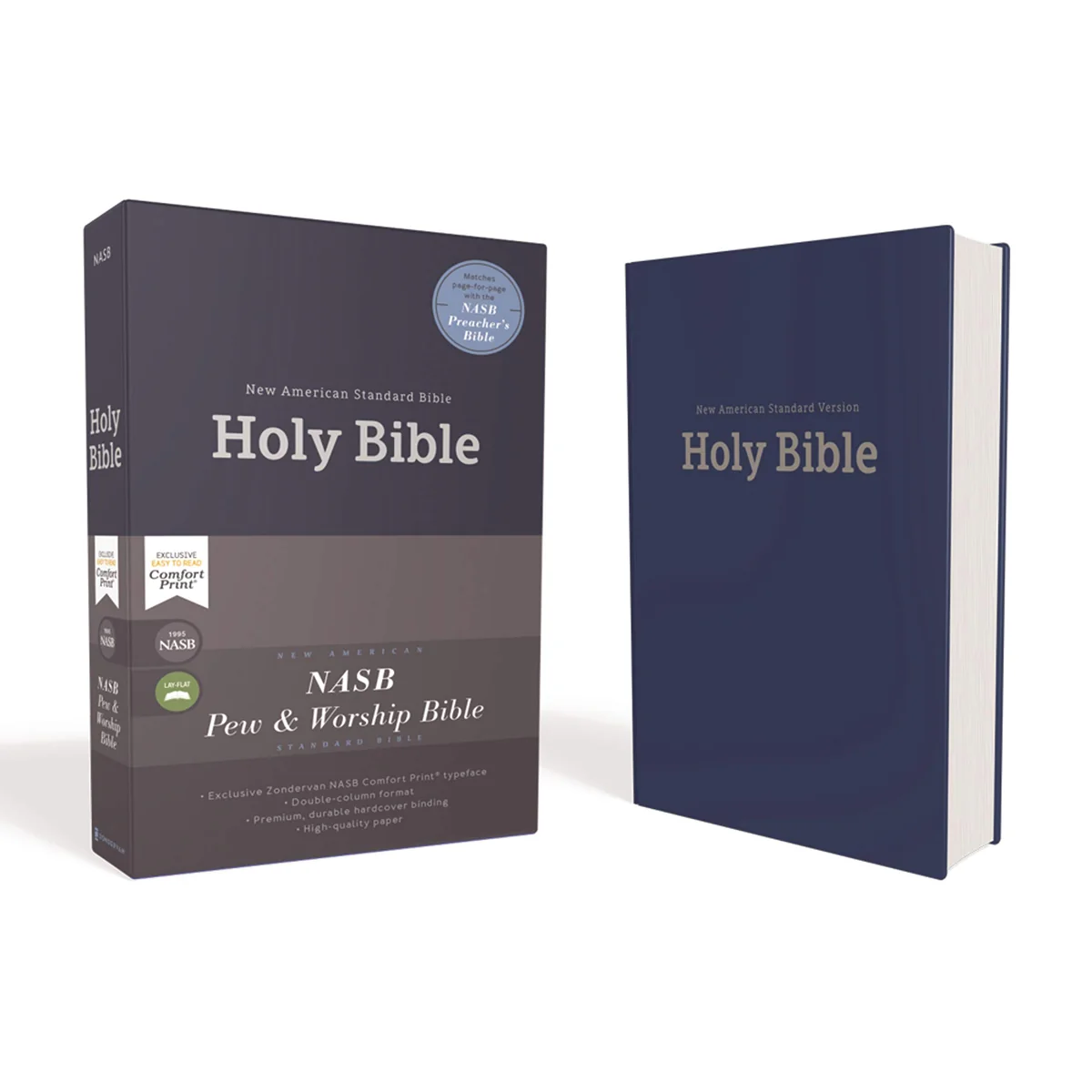 NASB Pew And Worship Bible (1995) Blue (Comfort Print)(Hardcover) - Image 2