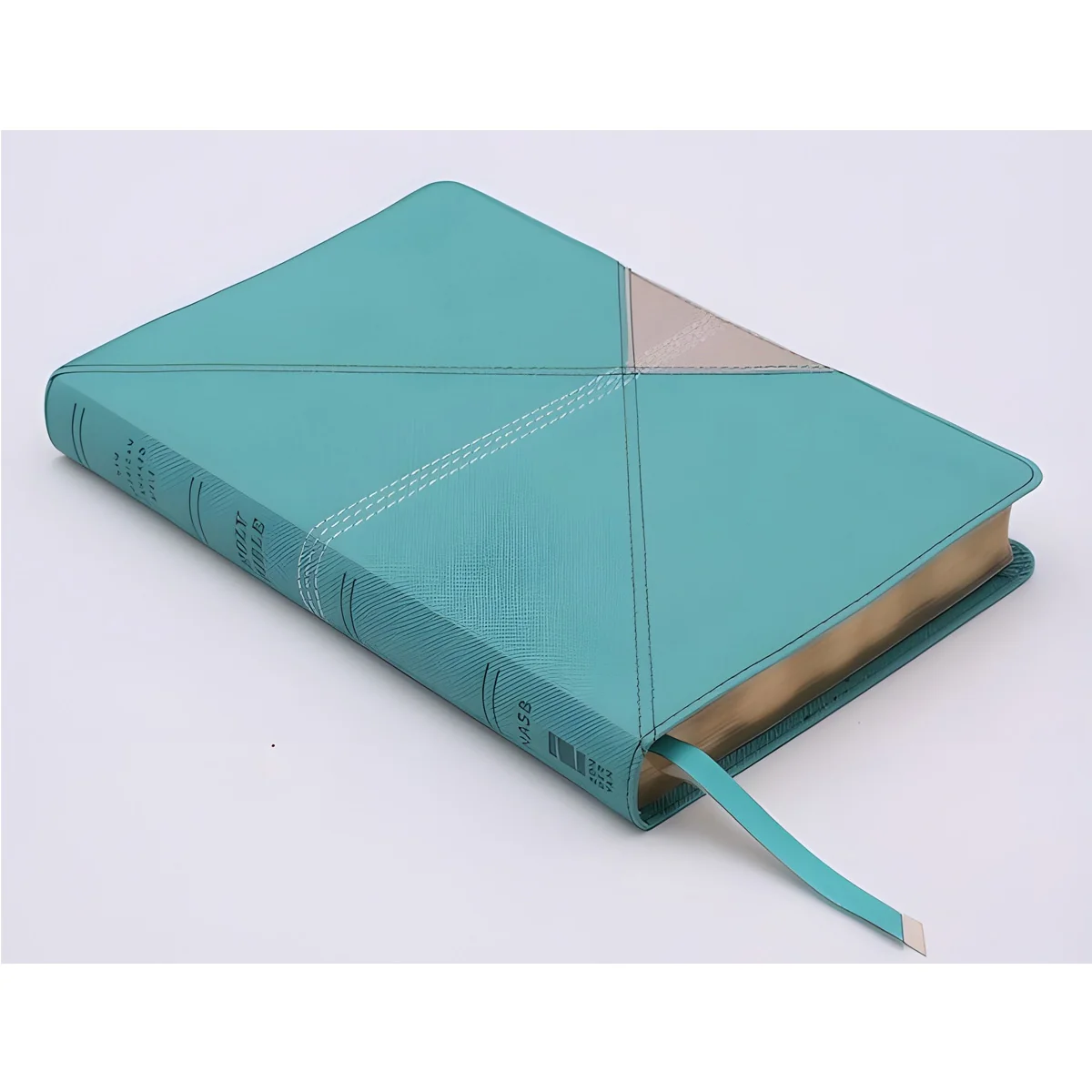 NASB Teal Imitation Leather 1995 Ed Thinline Bible Red Letter Comfort Print - Image 3