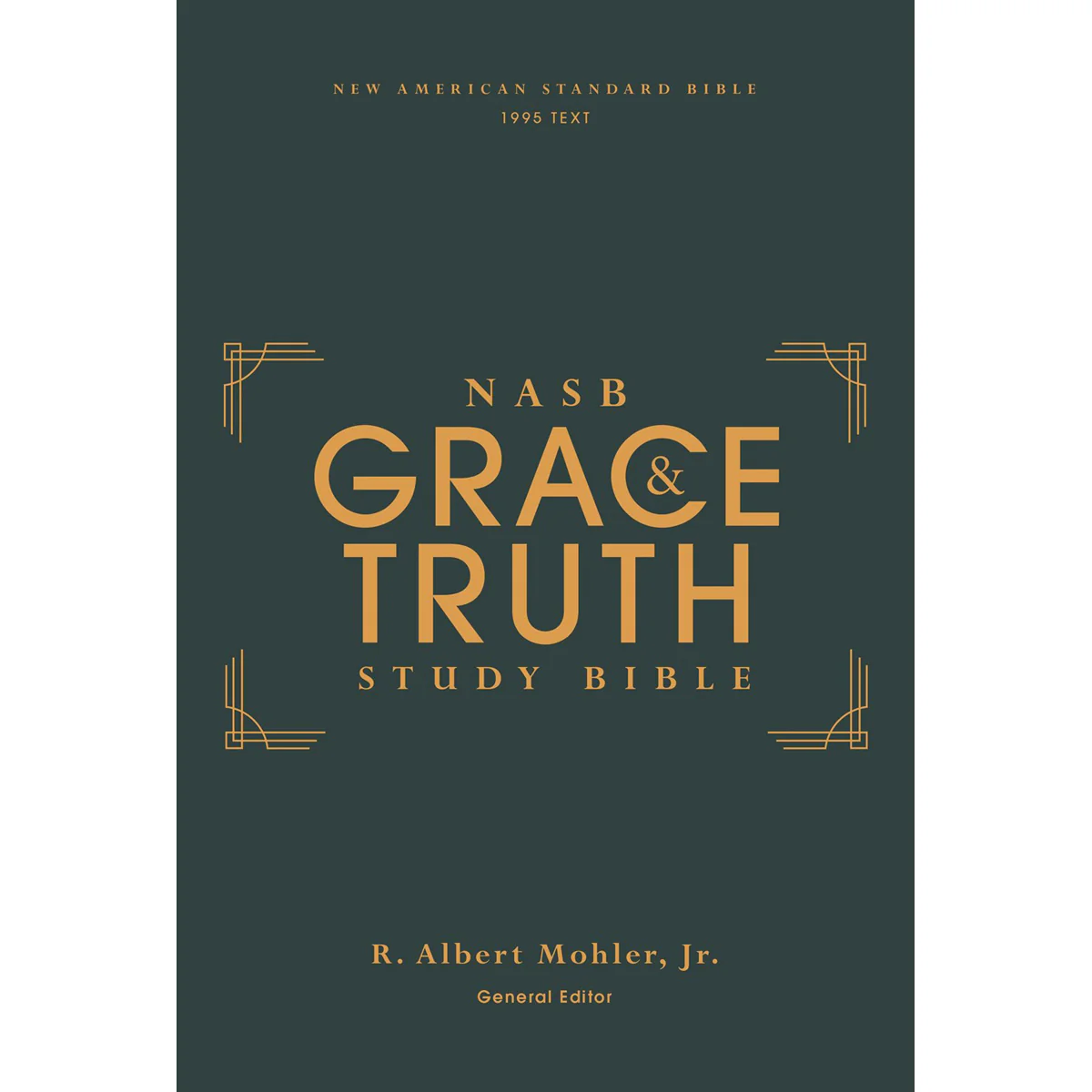NASB The Grace And Truth Study Bible (1995) Red Letter Green (Comfort Print)(Hardcover)