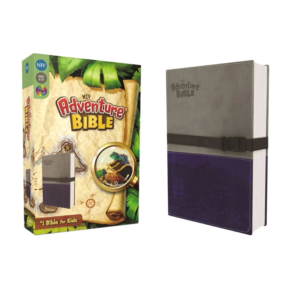 NIV Adventure Bible Two Tone Gray / Blue With Clip Closure (Imitation Leather) - Image 4