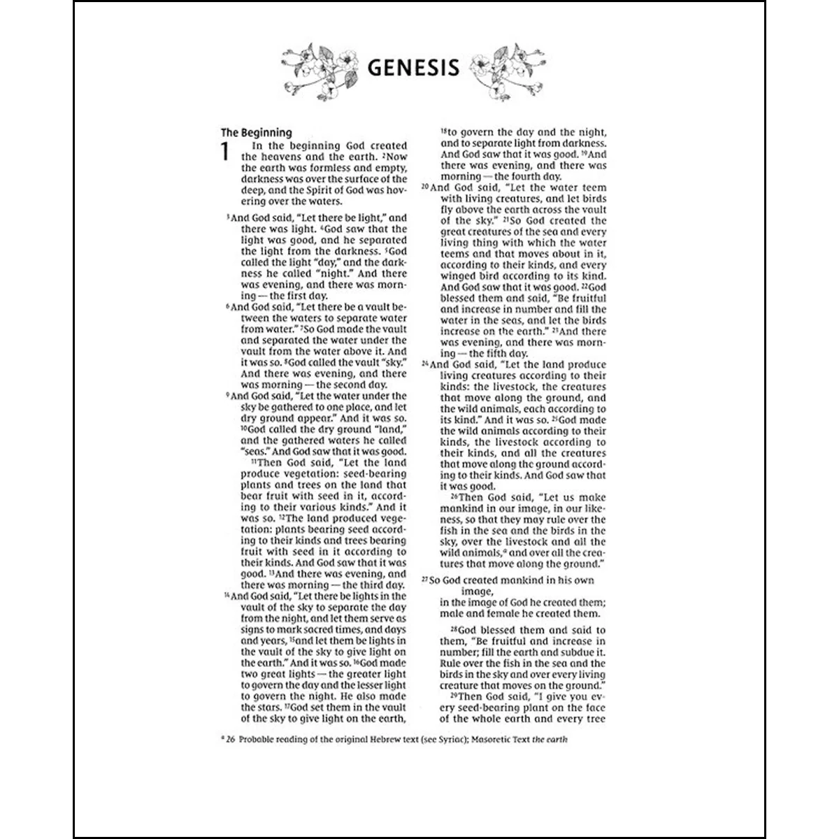 NIV Artisan Collection Red Letter Floral Bible Blue (Comfort Print)(Imitation Leather) - Image 5