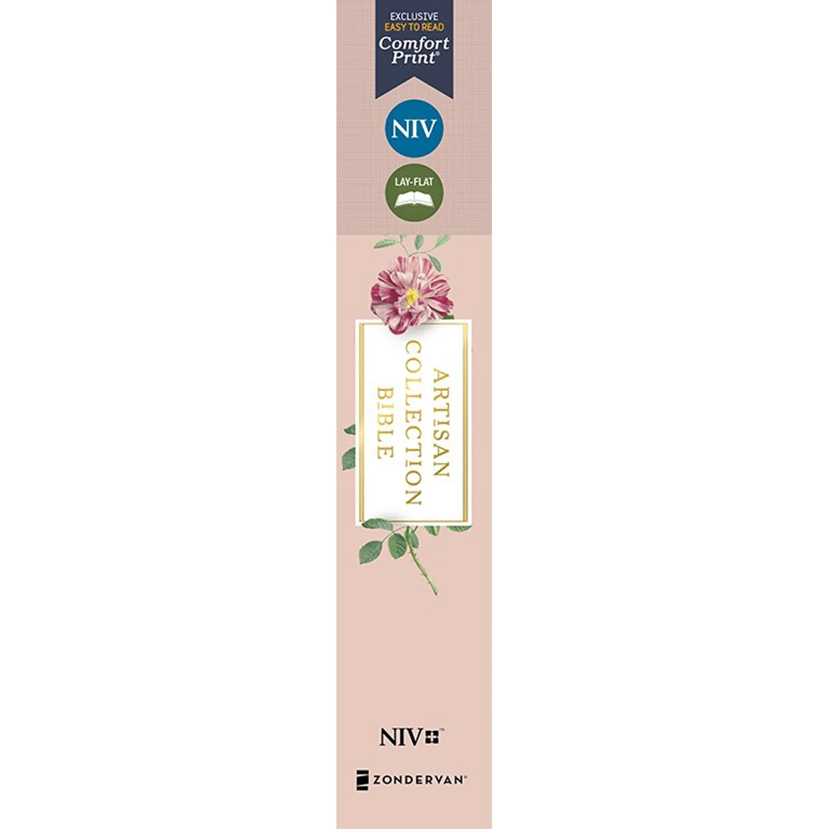 NIV Artisan Collection Red Letter Floral Bible Blush (Comfort Print)(Imitation Leather) - Image 3