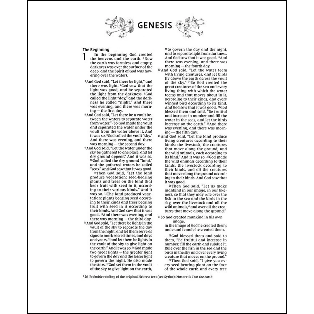 NIV Artisan Collection Red Letter Floral Bible Blush (Comfort Print)(Imitation Leather) - Image 5