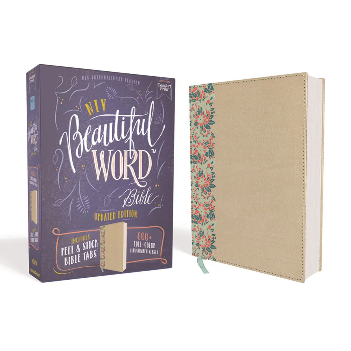 NIV Beautiful Word Bible Peel / Stick Bible Tab Gold (Comfort Print)(Hardcover) - Image 4
