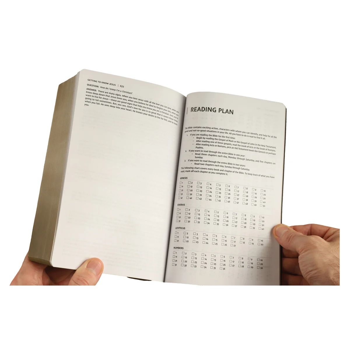 NIV Brown Faux Leather Holy Bible Soft Touch Edition Bible Comfort Print - Image 6