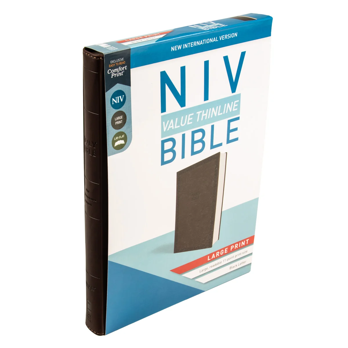 NIV Brown Faux Leather Value Thinline Bible Large Print (Comfort Print) - Image 3