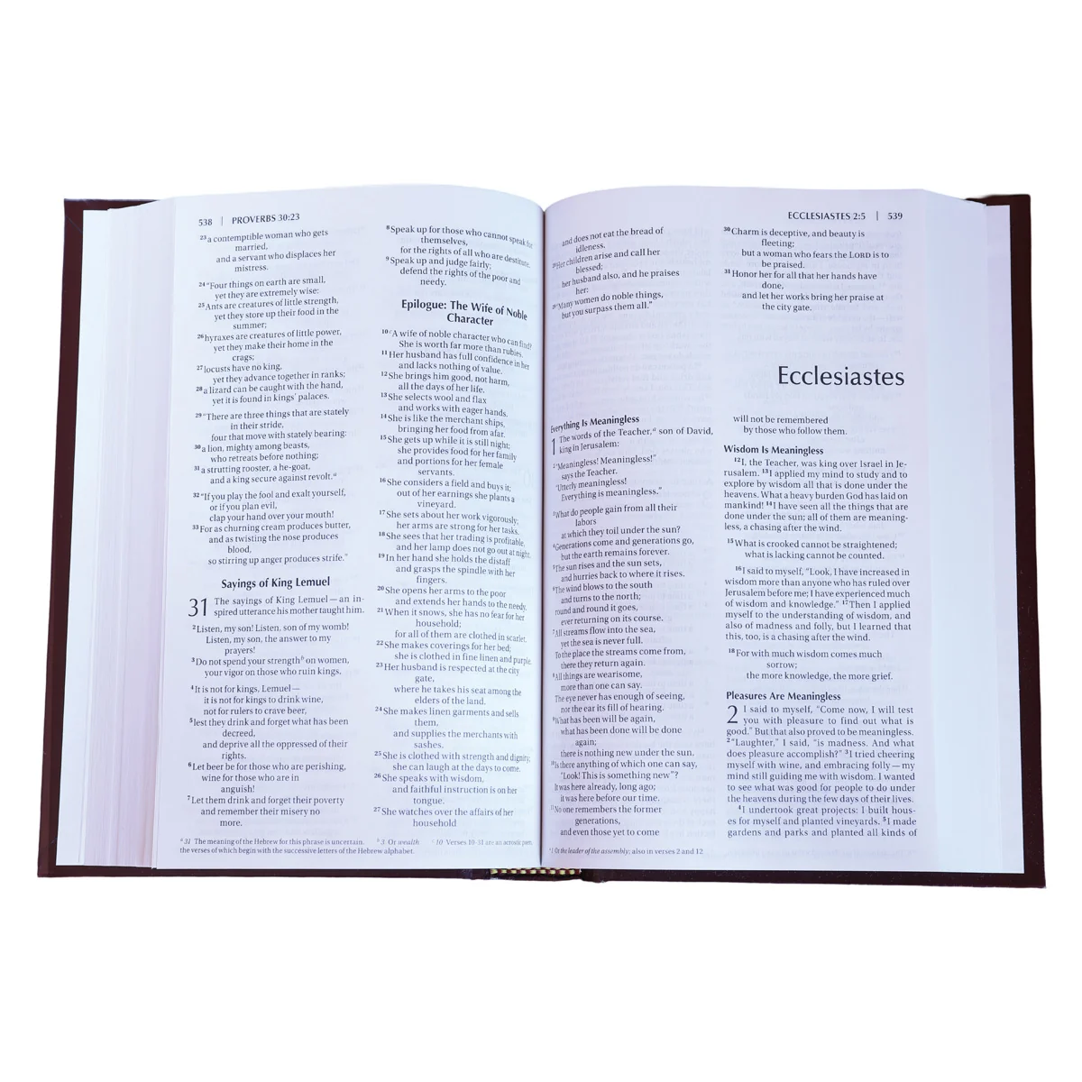 NIV Burgundy Hardcover Value Pew & Worship Bible - Image 4