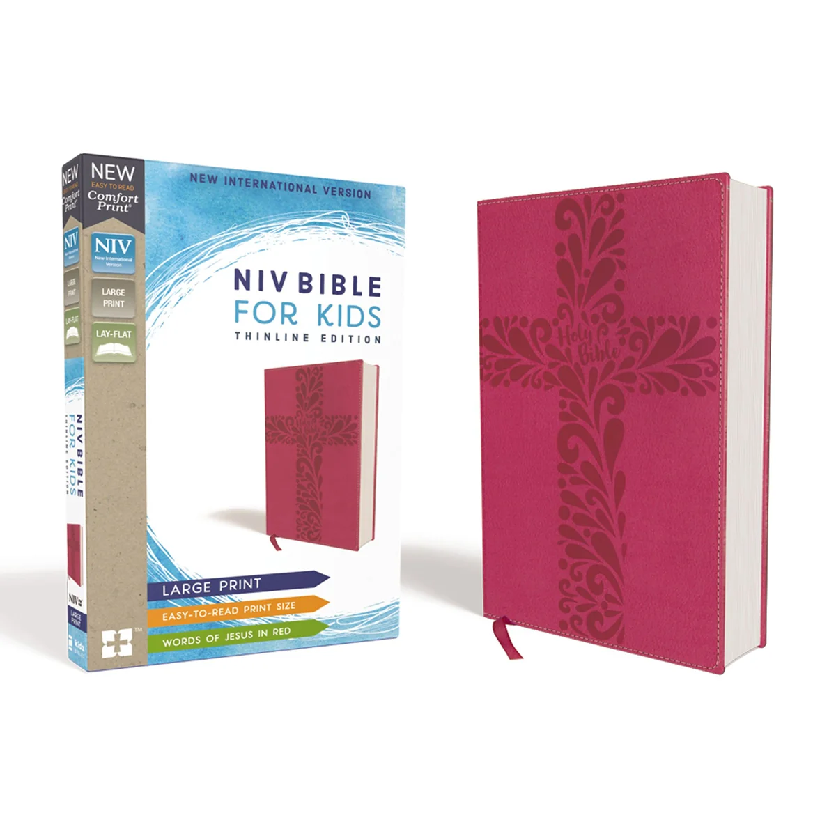 NIV For Kids Large Print Red Letter Pink (Comfort Print)(Imitation Leather) - Image 3