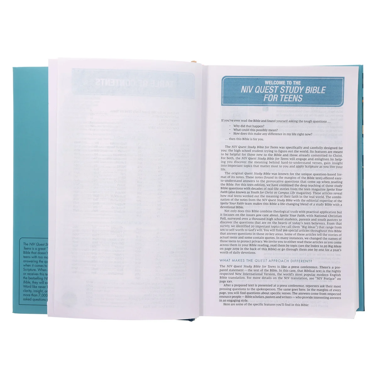 NIV Navy Hardcover Quest Study Bible for Teens Comfort Print - Image 4