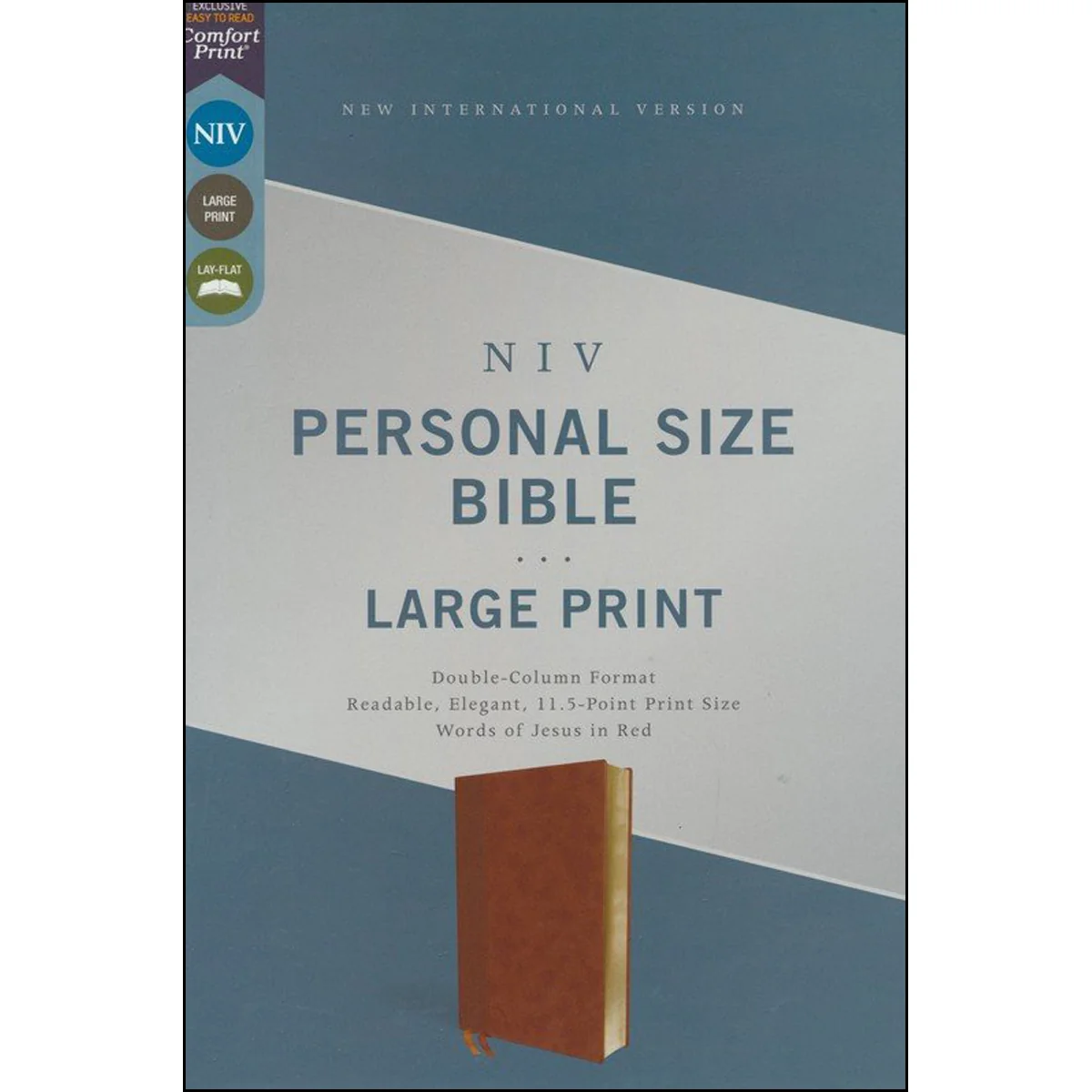 NIV Personal Size Bible Large Print Brown (Comfort Print)(Imitation Leather) - Image 2