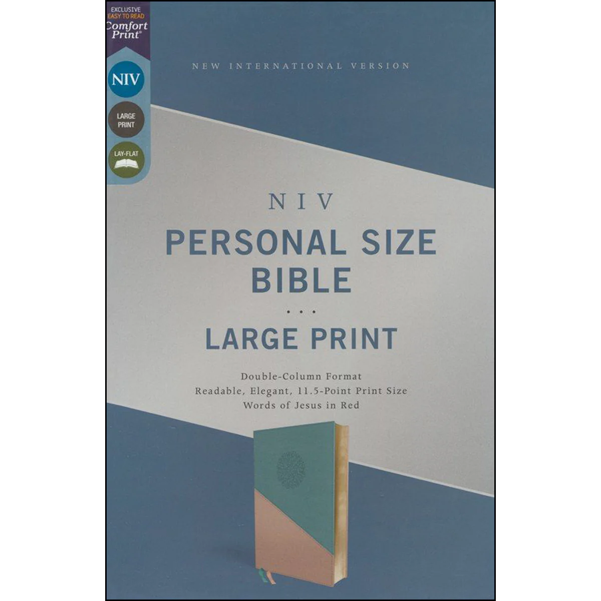 NIV Personal Size Bible Large Print Teal / Gold (Comfort Print)(Imitation Leather) - Image 2