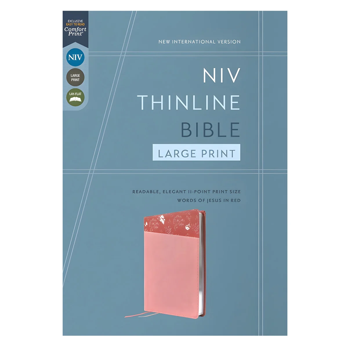 NIV Pink Imitation Leather Thinline Bible Red Letter Large Comfort Print - Image 5