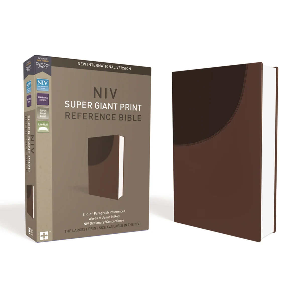 NIV Reference Bible Red Letter Super Giant Print Brown (Imitation Leather) - Image 2