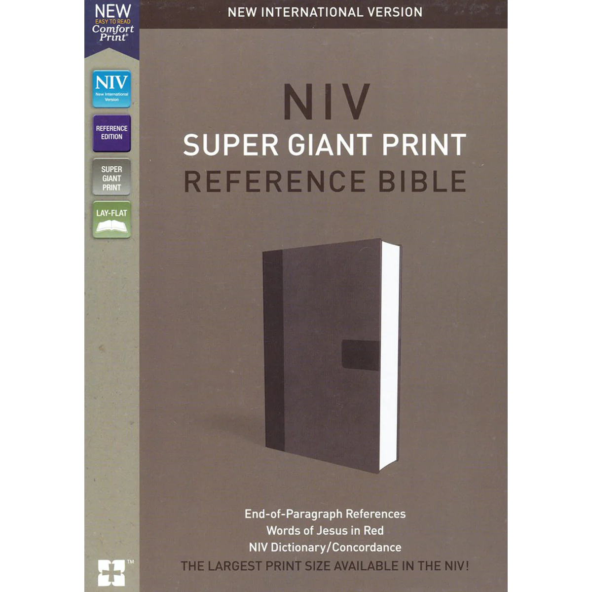 NIV Reference Bible Red Letter Super Giant Print Grey / Red (Imitation Leather) - Image 2