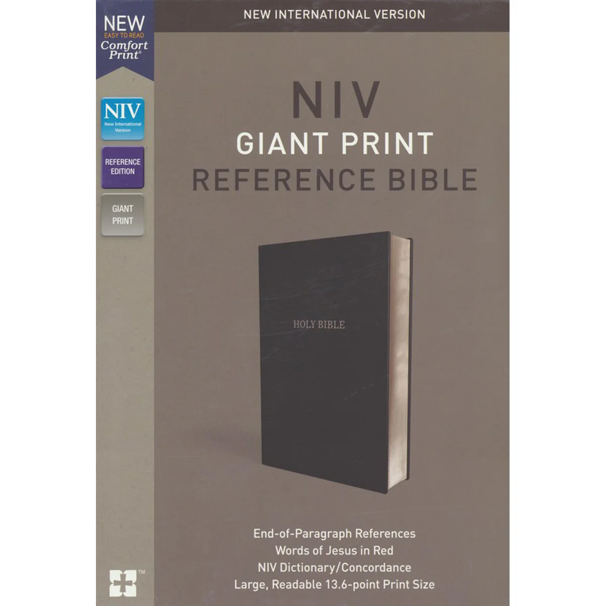 NIV Reference Giant Print Leather Look Red Letter Black (Comfort Print)(Imitation Leather) - Image 2