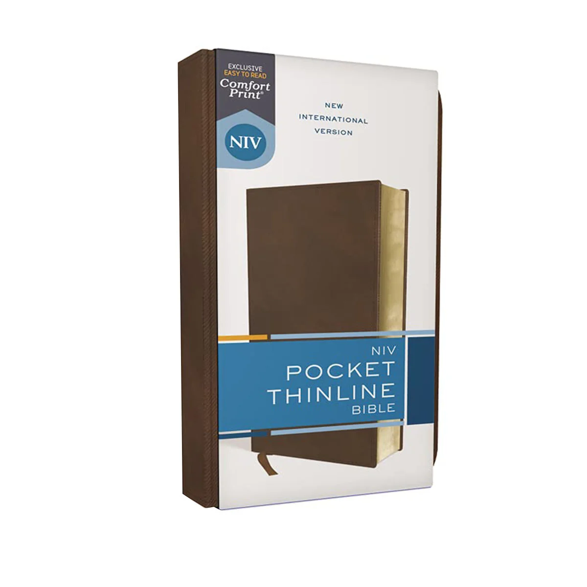 NIV Thinline Pocket Bible Red Letter Brown (Imitation Leather) - Image 2