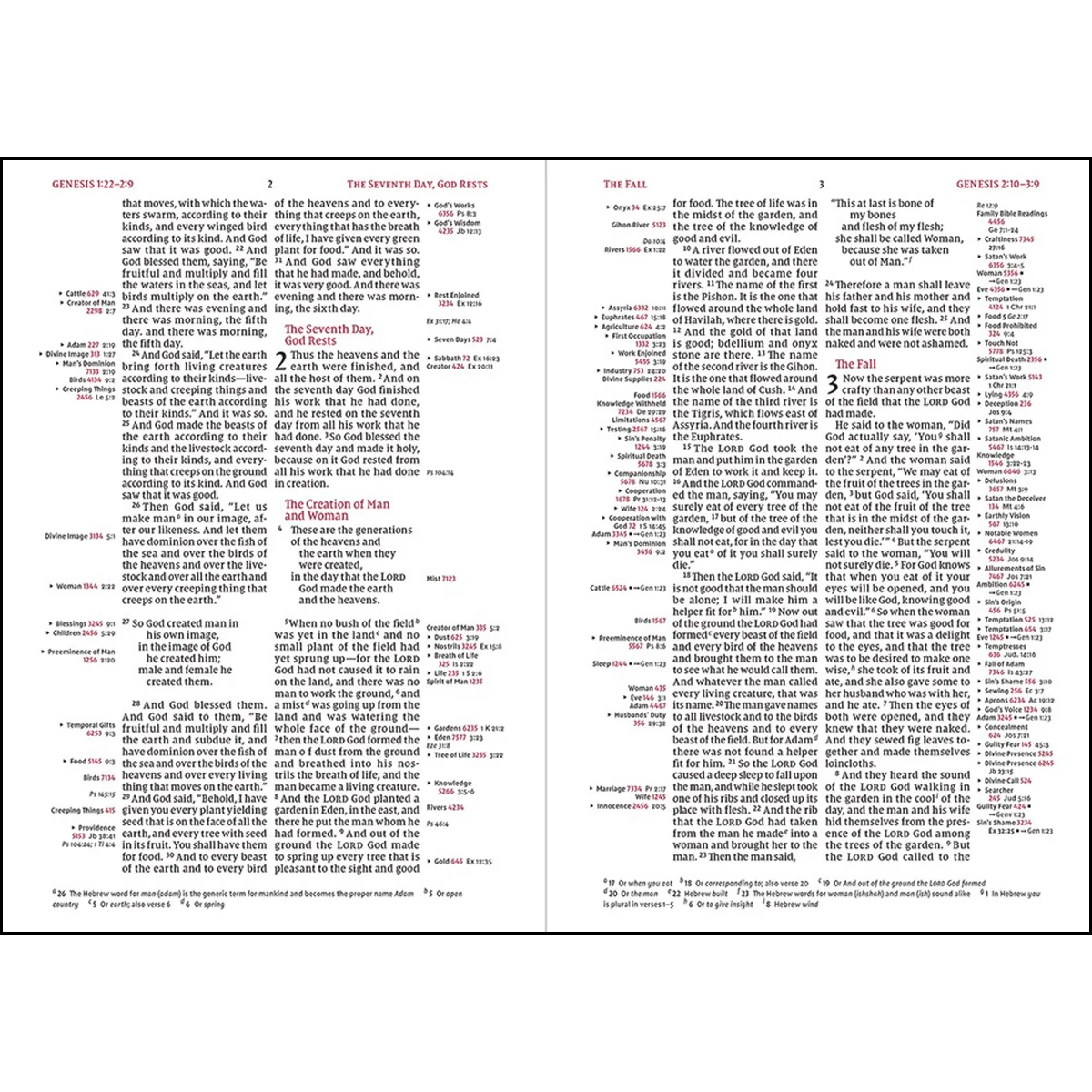 NIV Thompson Chain-Reference Bible, Red Letter (Comfort Print)(Hardcover) - Image 3
