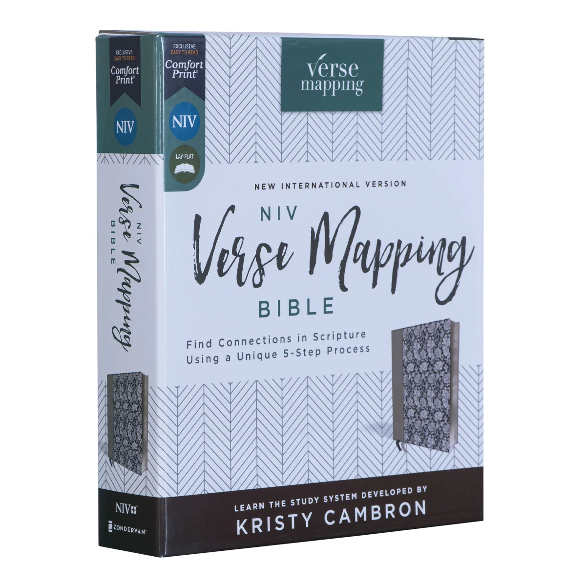 NIV Verse Mapping Bible Navy Floral (Comfort Print)(Imitation Leather) - Image 3