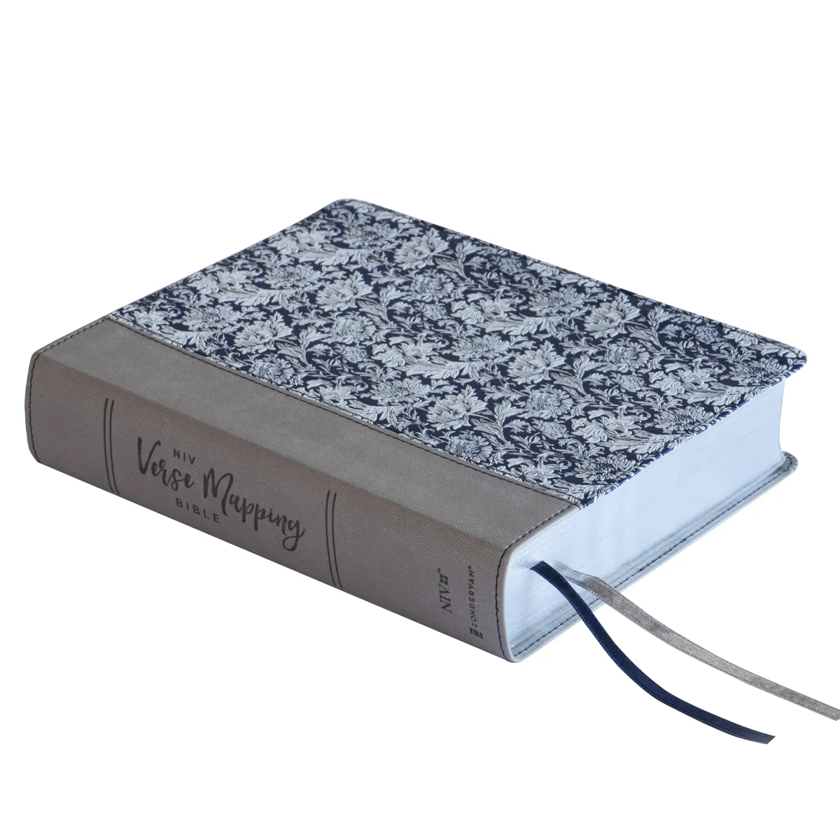 NIV Verse Mapping Bible Navy Floral (Comfort Print)(Imitation Leather) - Image 4