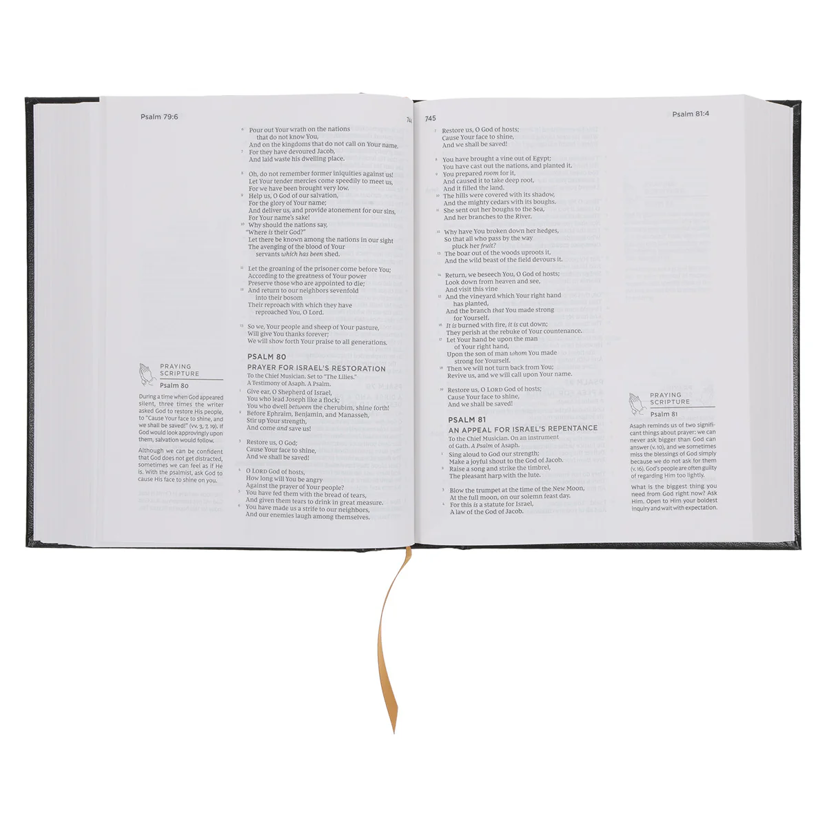 NKJV Black Hardcover The Prayer Bible Comfort Print - Image 6