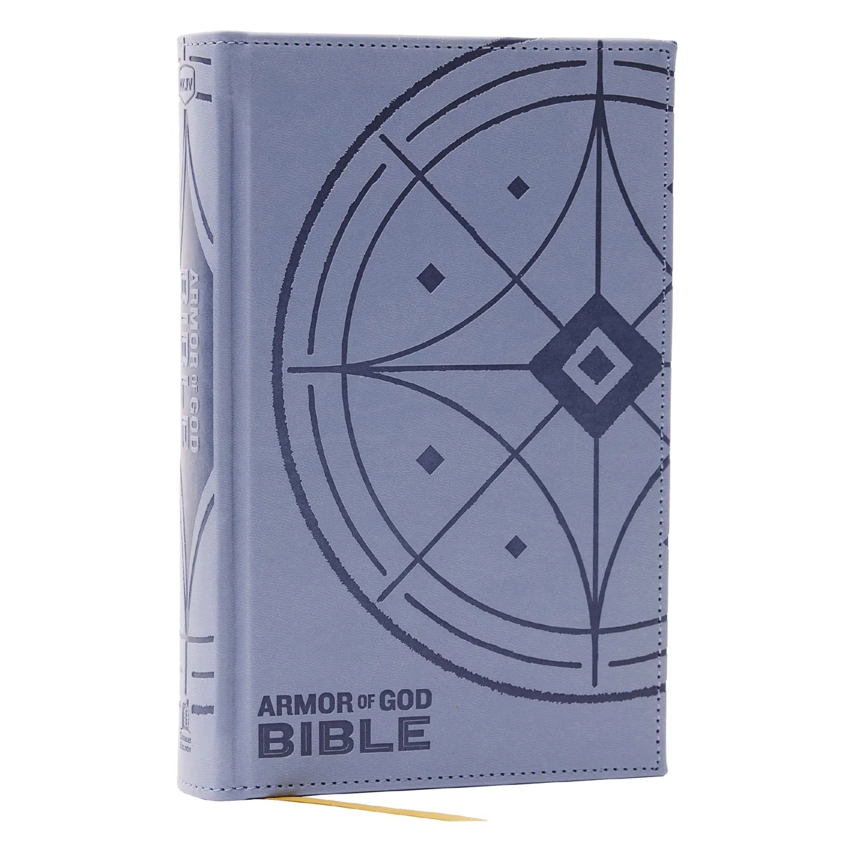 NKJV Blue Grey Imitation Leather Armor of God Children’s Bible Comfort Print - Image 2