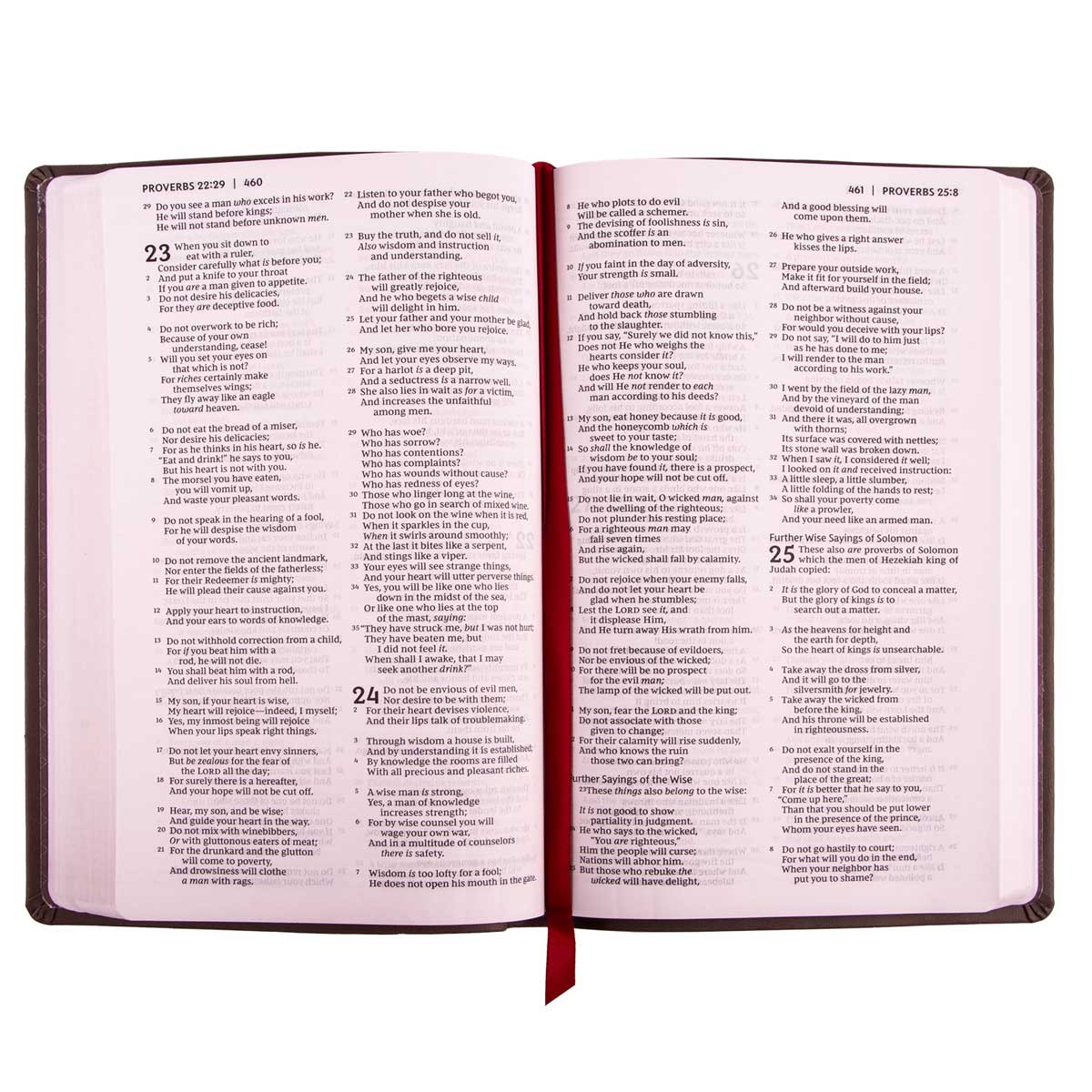 NKJV Brown Imitation Leather Value Ultra Thinline Bible Comfort Print - Image 5